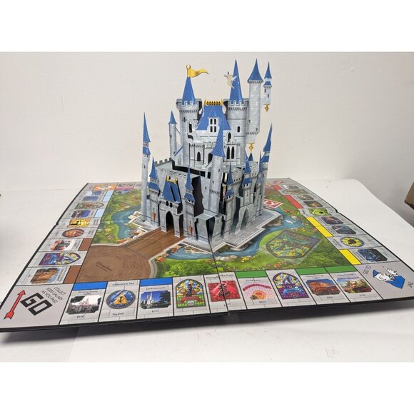 Parker Brothers Other - 2019 Monopoly Disney Parks Edition Game Replacement Pop-up Castle Board